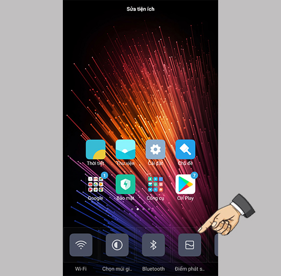 Chọn Widget